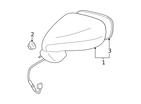 Outside Mirrors for 2009 Lexus IS F #0