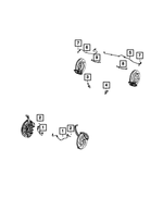 1BP02173AA - Electrical: Anti-lock Brakes Sensor, Bproauto, Left Rear for Mopar Image
