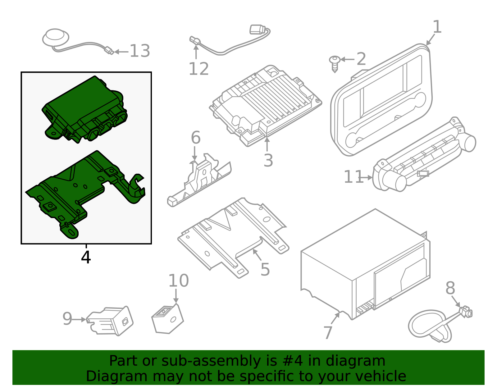 Infotainment Display Control Module JK2Z-14G372-D | OEM Parts Online