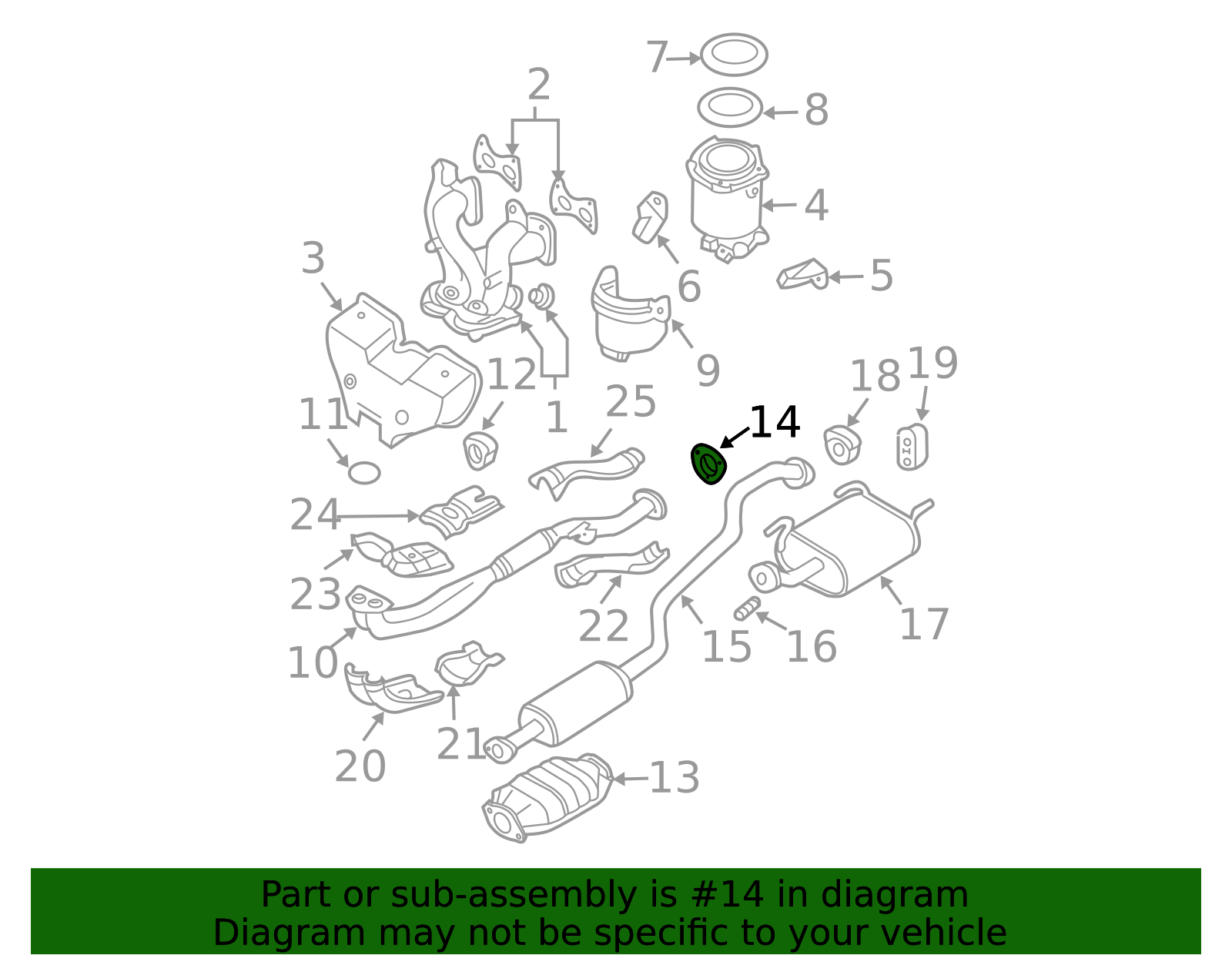 1998-2006 Nissan Gasket 20692-8B410 | Team Nissan Inc.