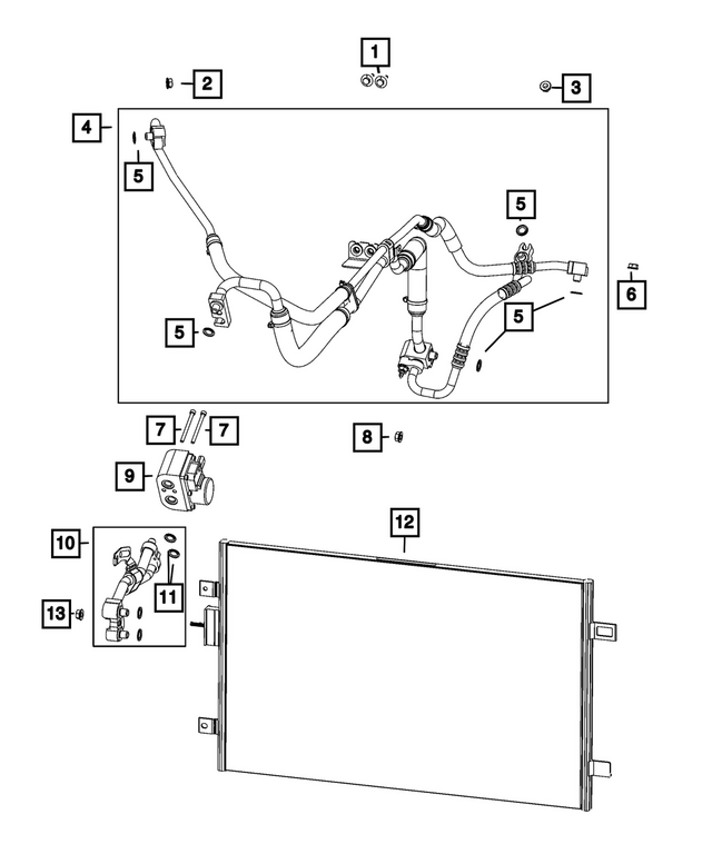 68612387AC - : A/C Jumper Line for Mopar Image