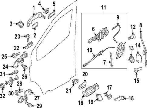 Front Door for 2022 Ford Transit-350 HD #2