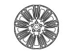 LR144550 - Suspension: 2022 Land Rover Range Rover - Wheel, Alloy for Land Rover: Range Rover Image
