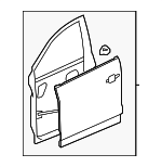 20890821 - Body: Door Shell for Chevrolet: Captiva Sport | Saturn: Vue Image