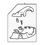 GJ6A6021XC02 - Steering: Column Cover for Mazda: 6, CX-7 Image
