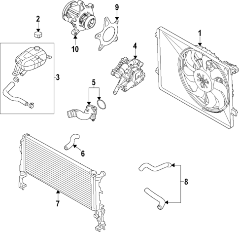 Cooling System for 2022 Hyundai Elantra #0
