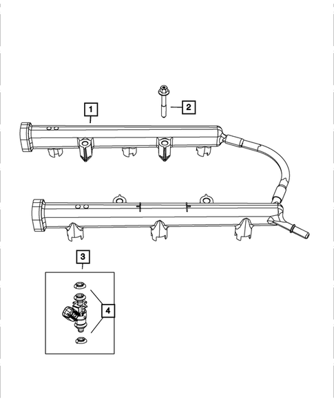 Fuel Rail and Injectors for 2023 Ram 1500 Classic #0