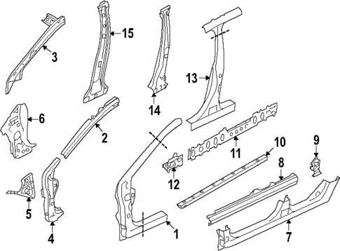 Hinge Pillar for 2025 Subaru WRX #0