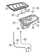 6508272AA - 5.7L CNG; Engine: Nut, Mounting for Mopar Image