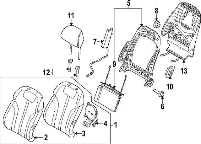 88460JI150EVH - : Seat Back Cover for Hyundai Image
