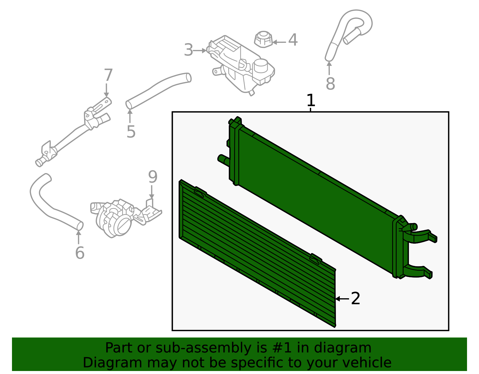 2023-2025 Mitsubishi Outlander PHEV Radiator Assembly 1350B174 ...