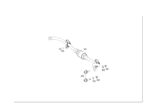 Rear Torsion Bar for 2018 Mercedes-Benz GLS450 #0