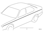 51141933217 - Vehicle Trim: Ornamental Strips for BMW Image