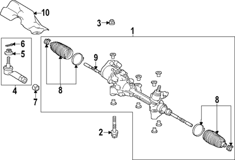 Steering Gear & Linkage for 2025 Lexus TX500h #0