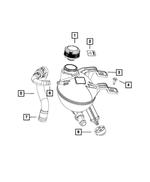68097622AA - Cooling: Coolant Recovery Bottle Cap for Mopar Image