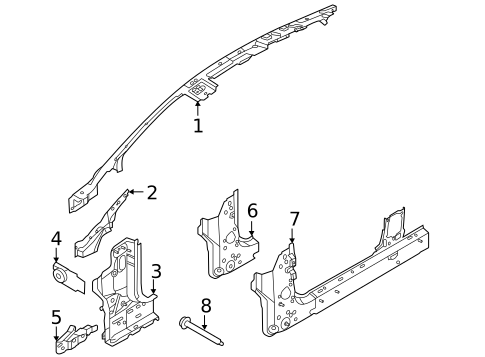 Hinge Pillar for 2024 Ford Mustang Mach-E #0