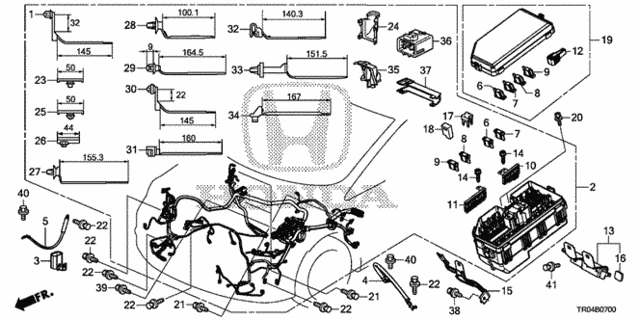 Wire Harness (1) for 2012 Honda Civic #0