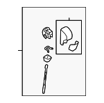 35160FJ021 - : Shift Knob for Subaru: Crosstrek, XV Crosstrek Image