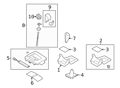 Shifter Trim for 2013 Subaru XV Crosstrek #0