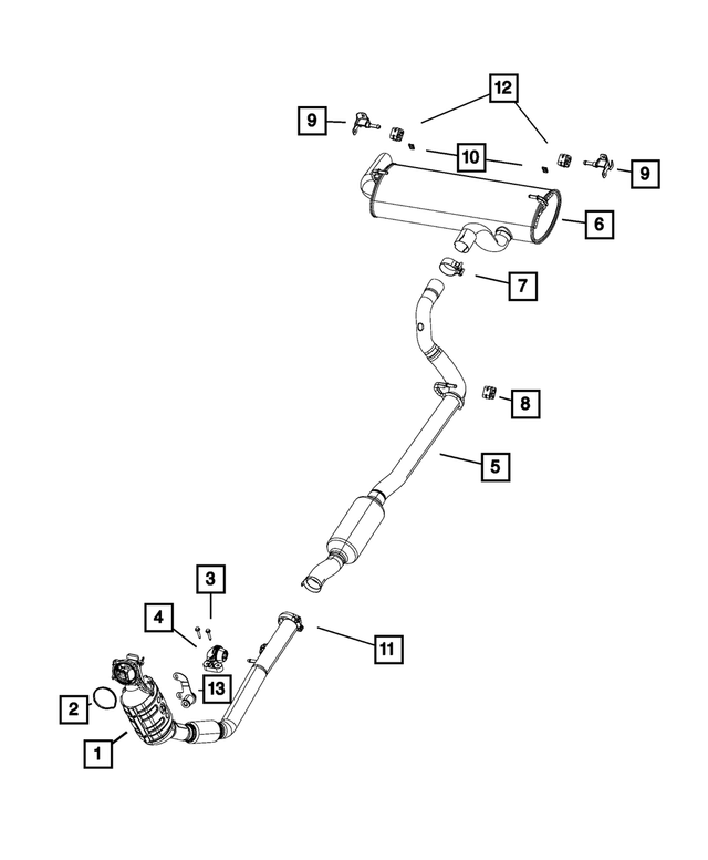 68311148AD - Exhaust: Exhaust Converter for Mopar Image
