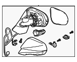 879100E270J0 - : Mirror Assembly for Lexus: TX350, TX550h+ Image