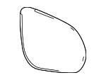 87961F6040 - Body: Mirror Glass for Lexus Image