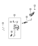 4877076AA - Clutch: Clutch Pedal for Mopar Image