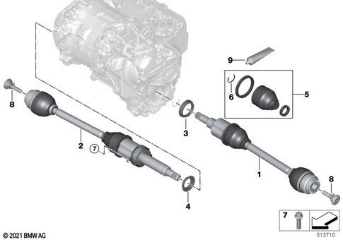 Drive Shaft for 2021 BMW iX M60 #0