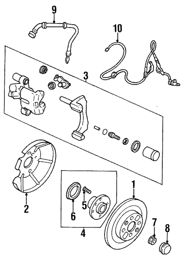BC1M4371YC - : ABS Sensor Wire - Passenger Side (RH) for Mazda Image