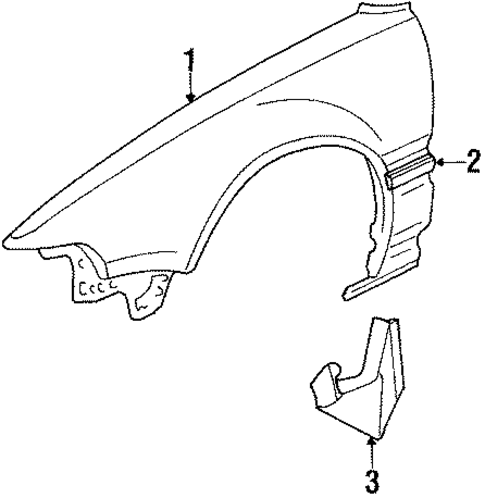 Fender & Components for 1990 Acura Integra #0