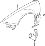 75800SK7000 - : Mud Guard for Acura Image
