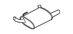 8R3Z5230K - Exhaust: Muffler for Ford: Mustang Image