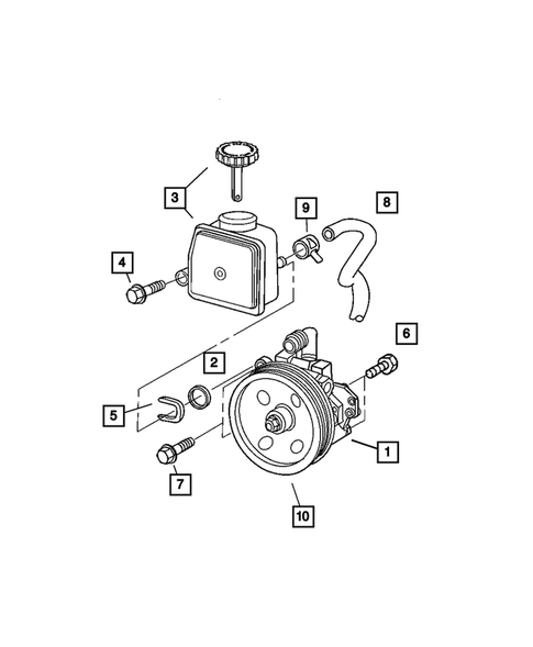 Power Steering Pump for 2007 Chrysler Crossfire #0
