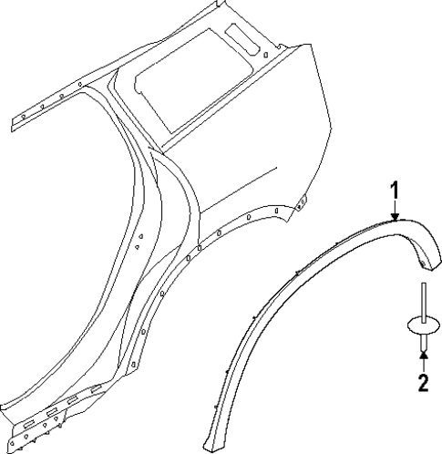 Exterior Trim - Quarter Panel for 2025 Mini Countryman #0