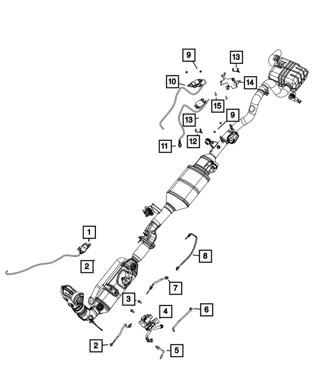 68372816AB - Electrical: Exhaust Temperature Sensor for Mopar Image