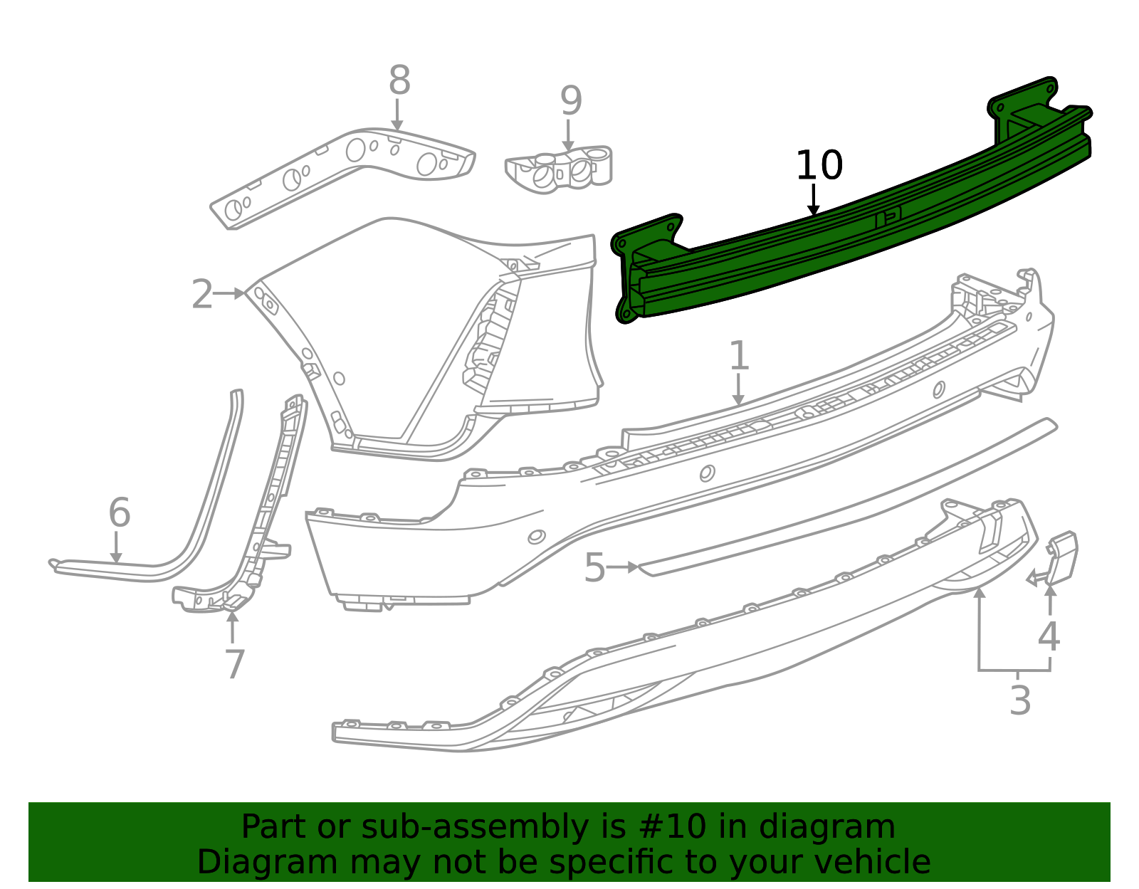 2023-2026 Cadillac Impact Bar 85552154 GM | GMPartsDirect.com