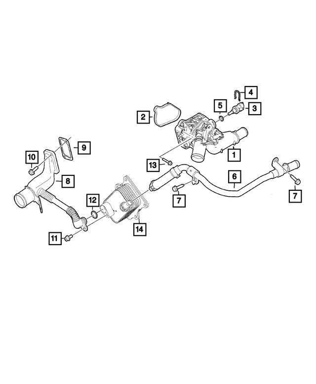 68439764AA - Cooling: Retainer Clip for Mopar Image