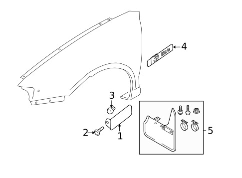 Exterior Trim - Fender for 2012 Audi A3 Quattro #0