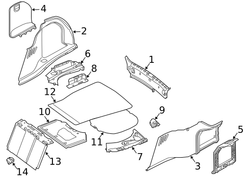 Interior Trim - Rear Body for 2003 BMW 760Li #1