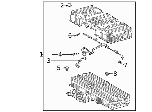 Battery for 2022 Toyota Highlander #2