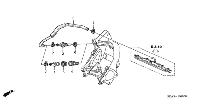 Breather Tube (L4) for 2006 Honda Accord #0