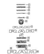 68498556AA - Exterior Ornamentation: Nameplate for Mopar Image