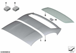41007222077 - Sliding Roof / Folding Top: Roof Tray, Front for BMW: Z4 28i, Z4 30i, Z4 35i, Z4 35is Image image
