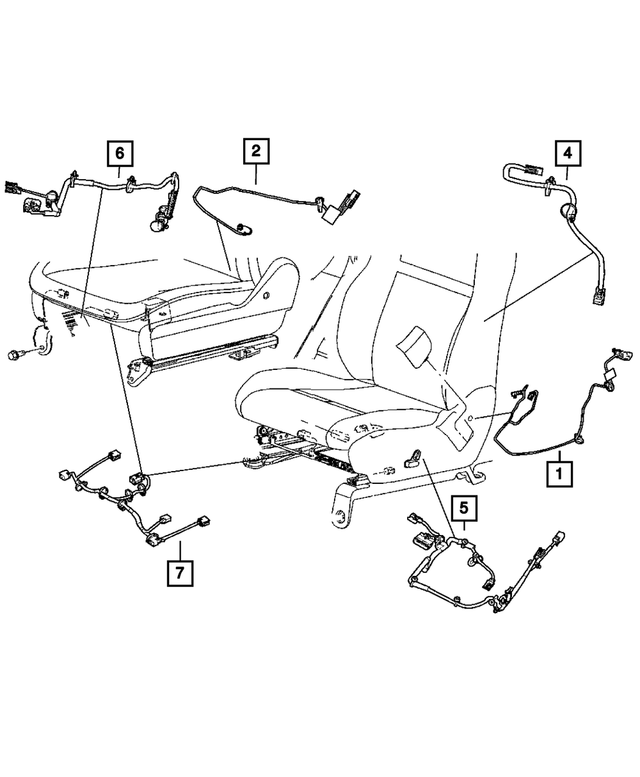 « 68101110AA – Electrical : Coussin Anti-chocs Latéral Cablage pour Mopar Image »