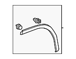 756050E010 - Body: Wheel Opening Molding for Lexus: RX350, RX350L, RX450h, RX450hL Image