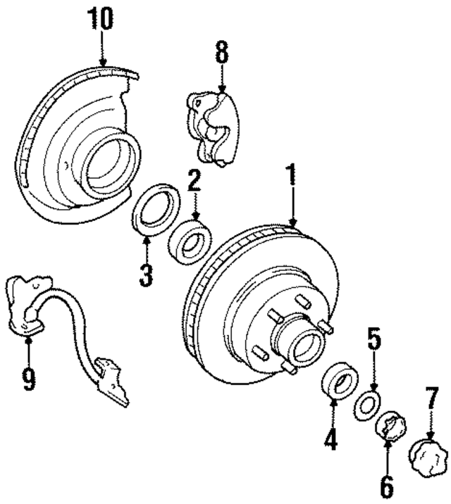 19195844 - Brakes: Hub &amp; Rotor for GM Image