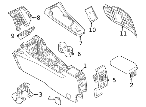 Center Console for 2024 Dodge Hornet #0