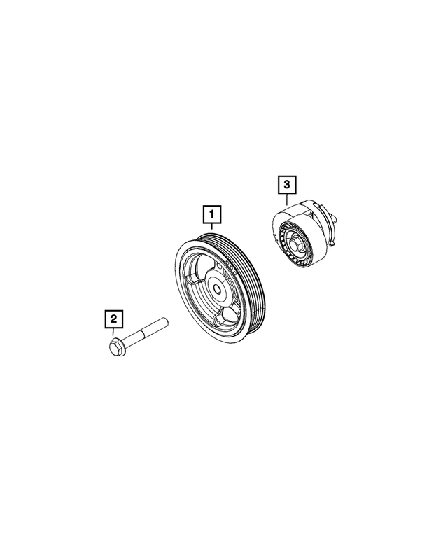 68440345AA - Cooling: Crankshaft Damper for Mopar Image image