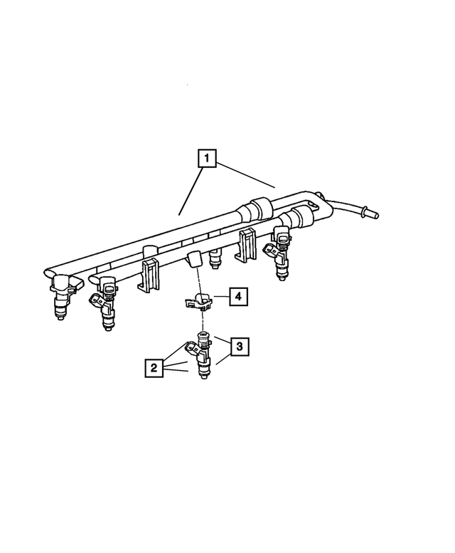 4591889AA - Fuel: Fuel Rail for Mopar Image