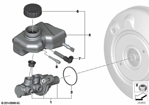Brake Master Cylinder for 2020 BMW 228iX #0